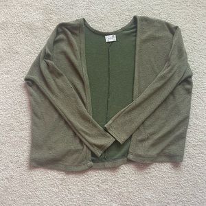 Green sweater/cardigan